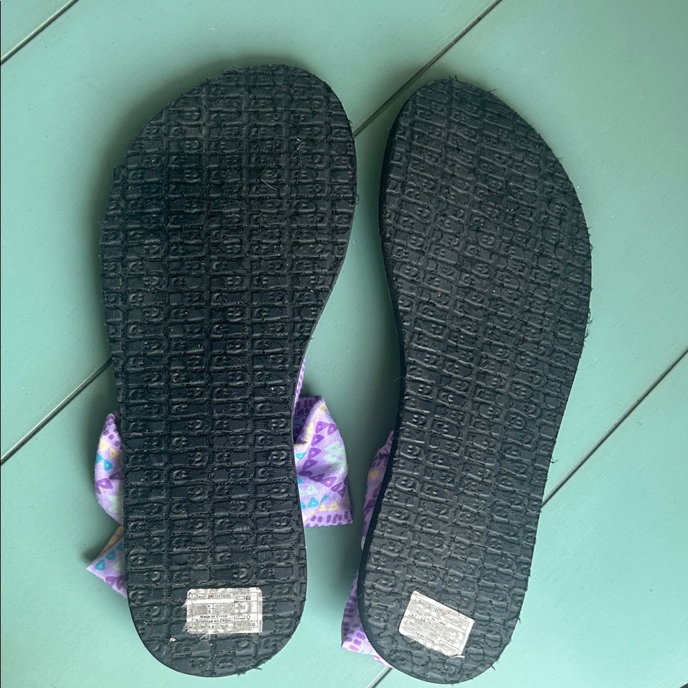 ๐ฟ Sanuk Yoga Sling Tribal Print Purple Sandals | Size 8 ๐ฟ - Picture 11 of 12